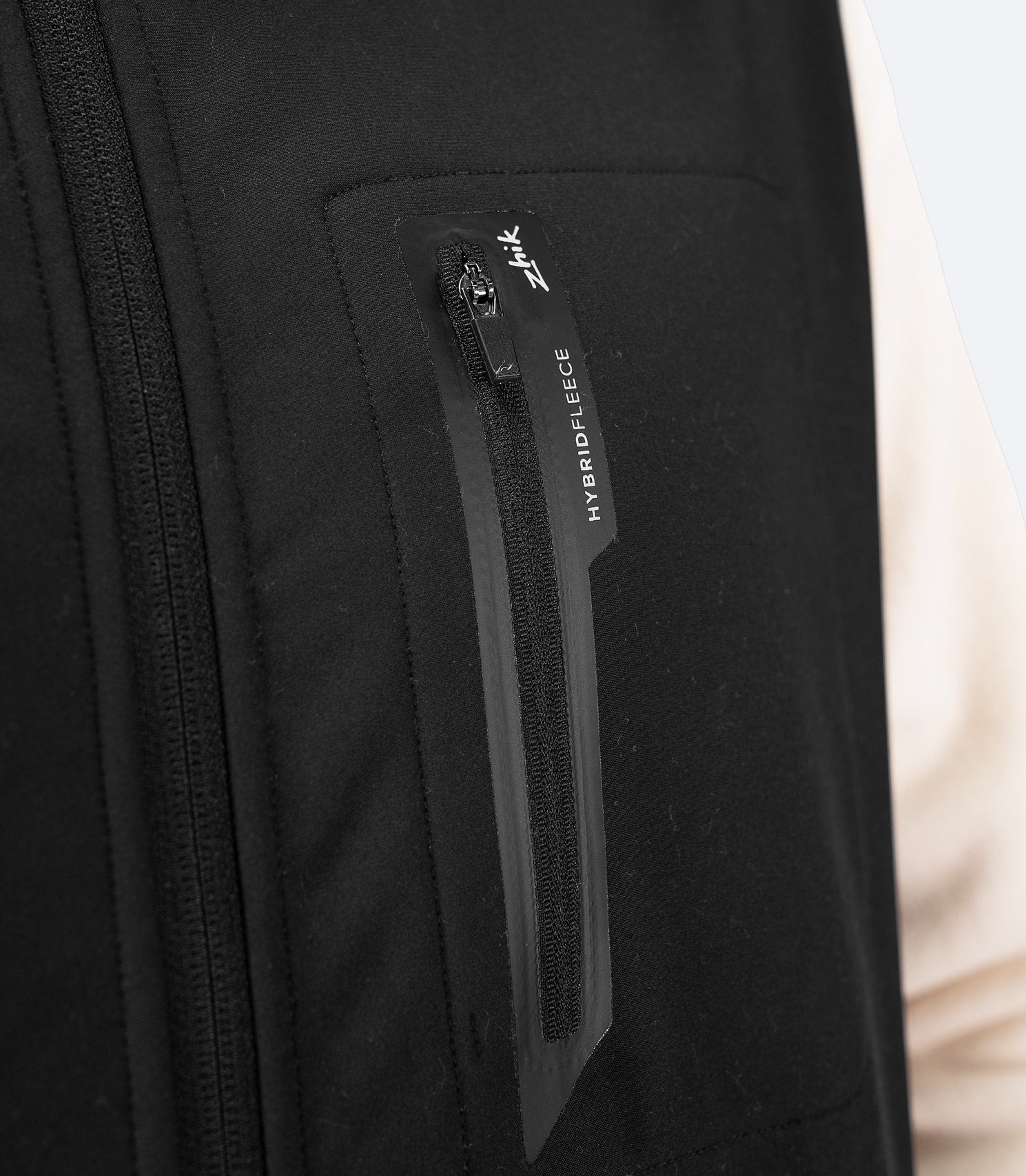 Mens Hybrid Fleece Jacket - Chalk