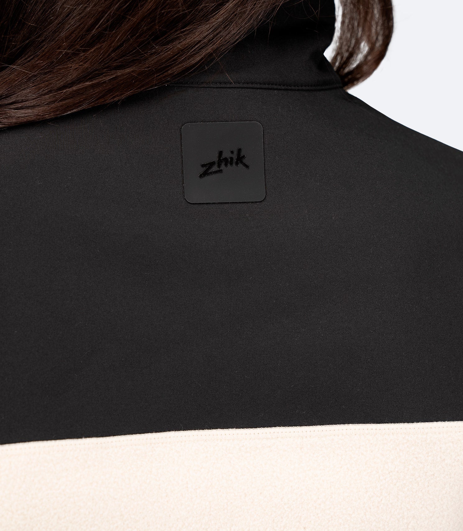 Womens Hybrid Fleece Jacket - Chalk