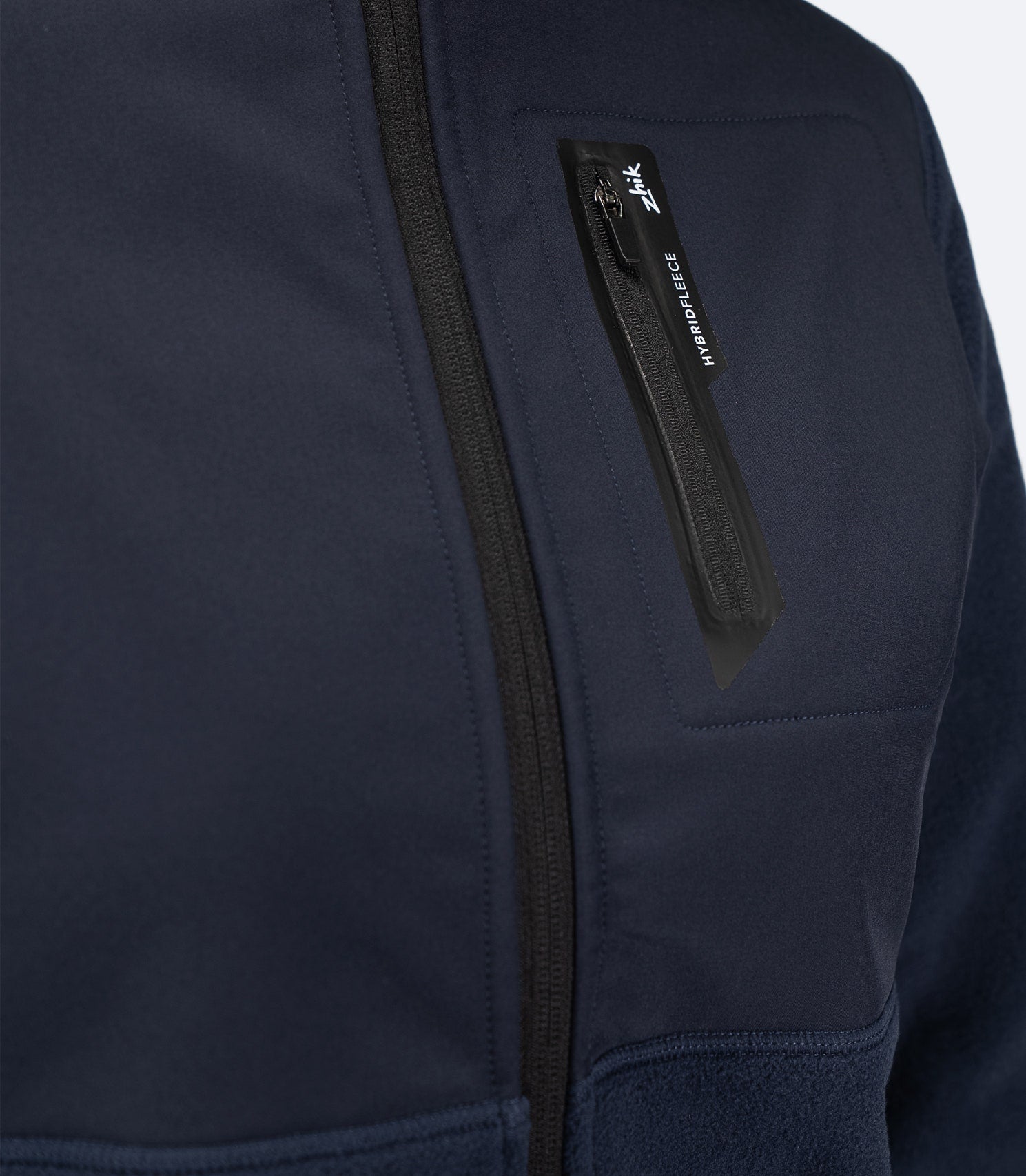 Womens Hybrid Fleece Jacket - Midnight Blue