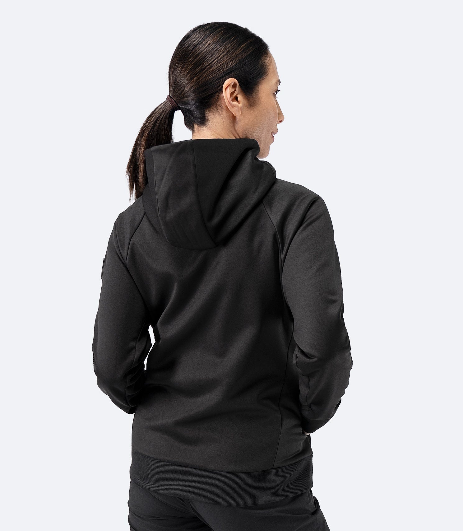 Womens Thermo TechFleece Hooded Jacket - Black