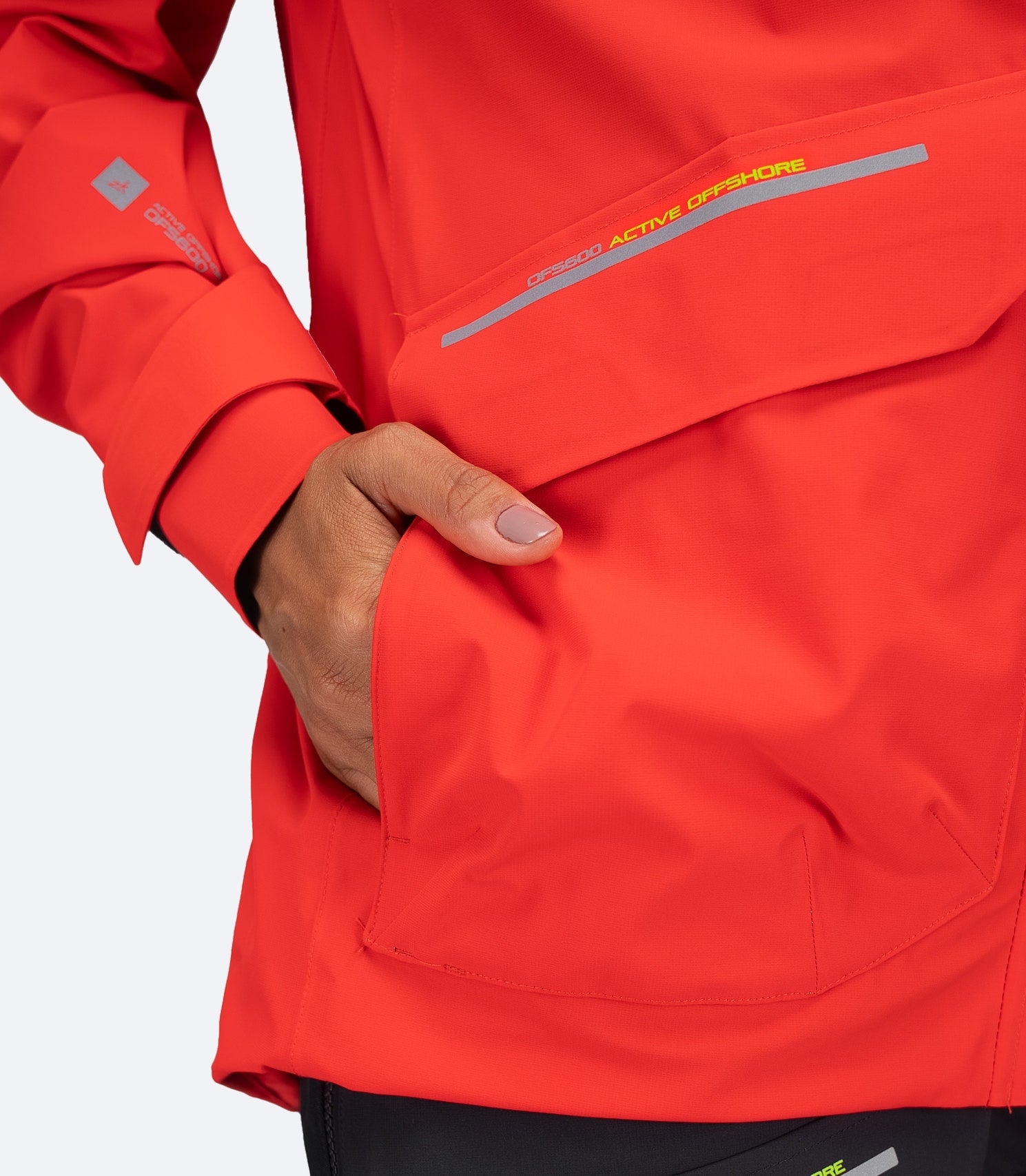 Womens OFS600 Offshore Cruising Jacket - Flame Red