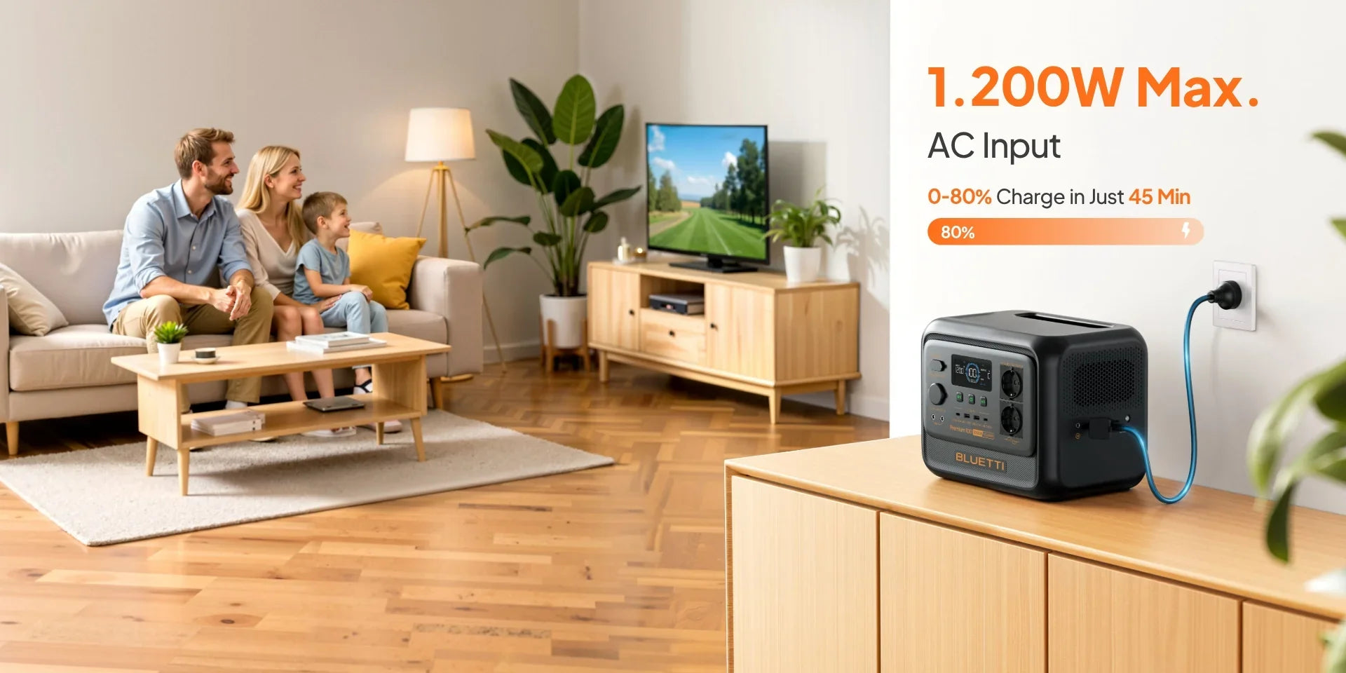 BLUETTI Premium 100 V2 Portable Power Station | 2.000W 1.024Wh