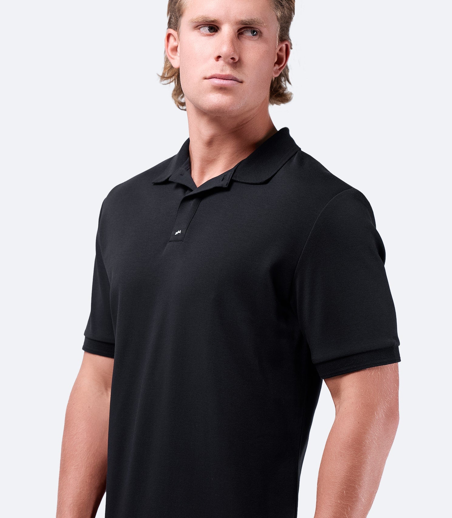 Mens Pima Cotton Polo - Black