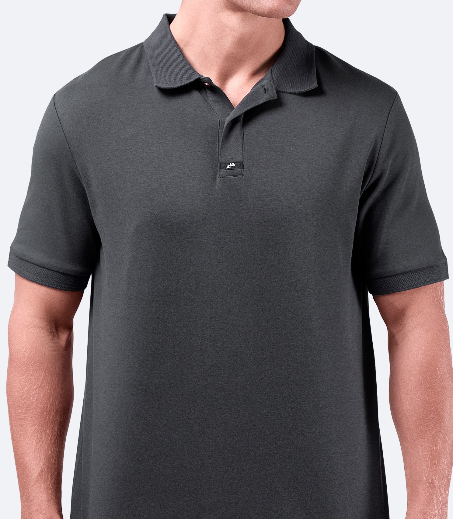 Mens Pima Cotton Polo - Charcoal