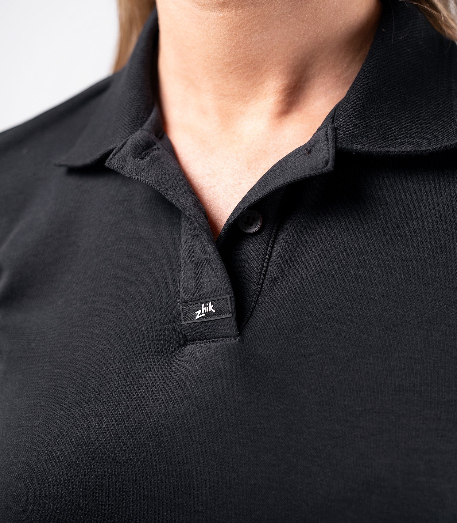 Womens Pima Cotton Polo - Black