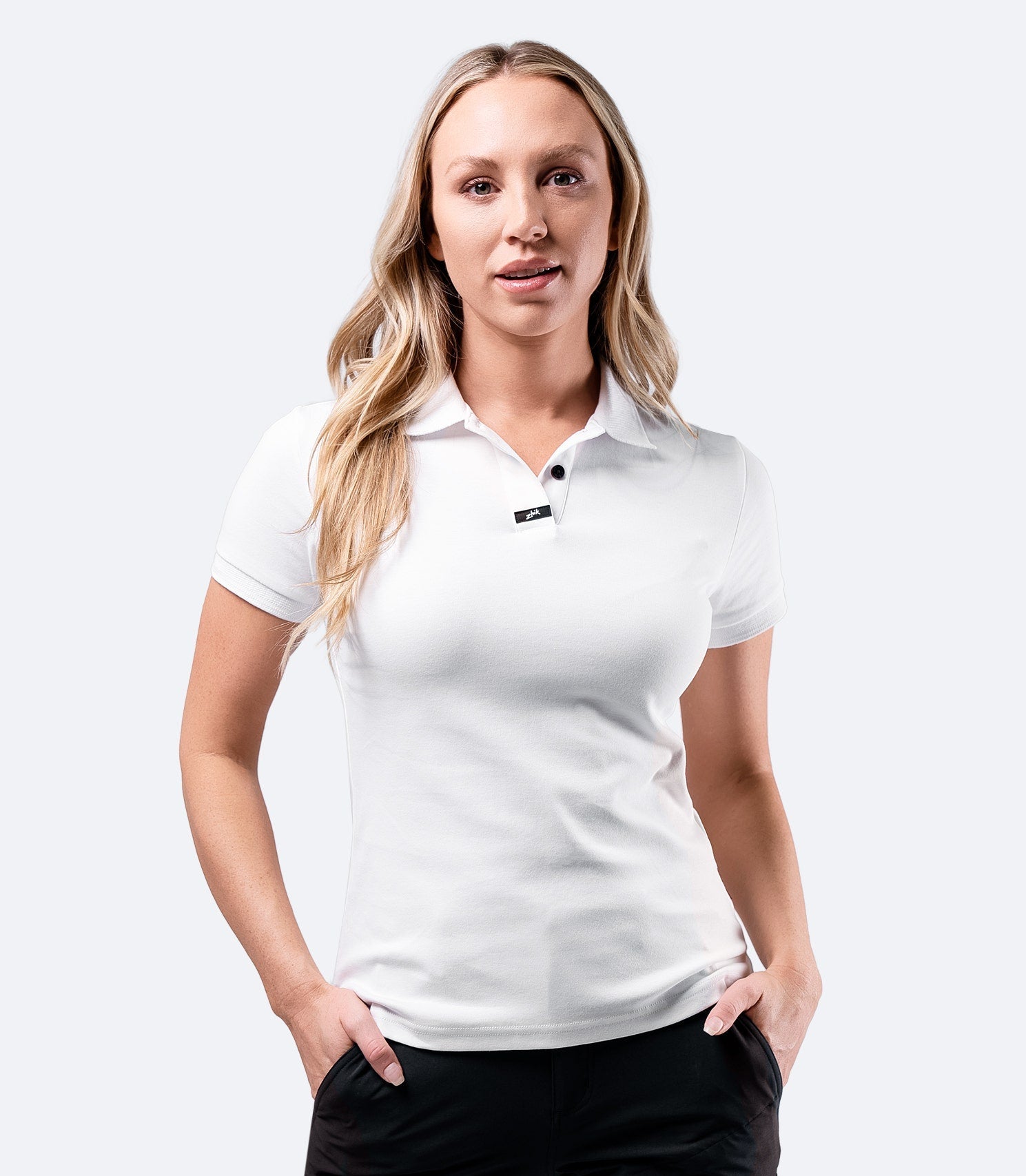 Womens Pima Cotton Polo - White