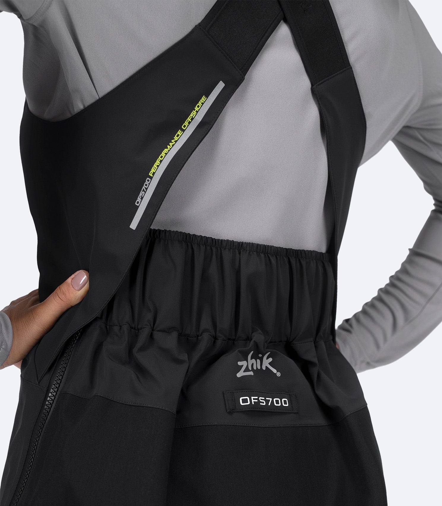 Womens OFS700 Offshore Sailing Salopette - Black