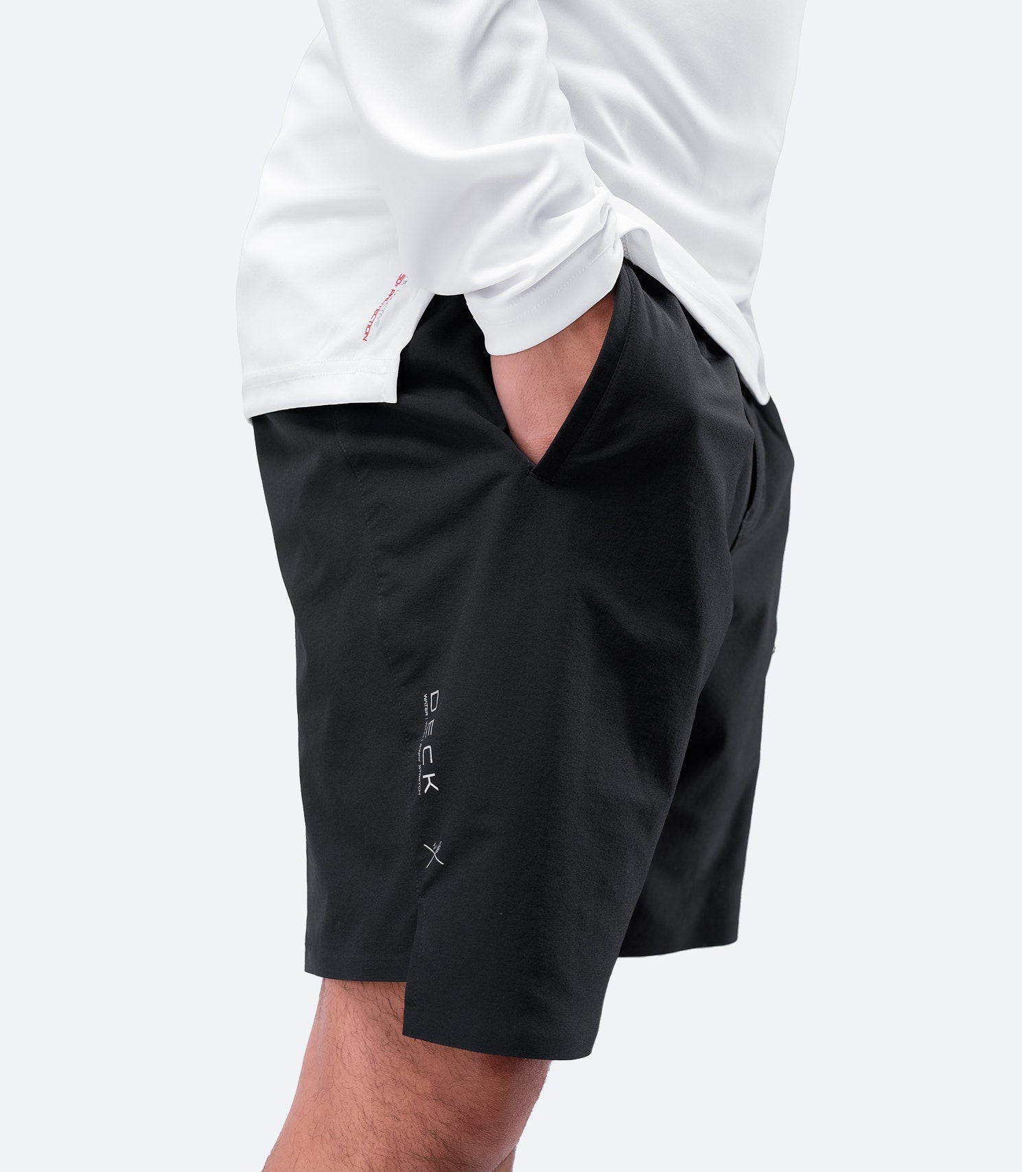 Mens Black Deck Shorts