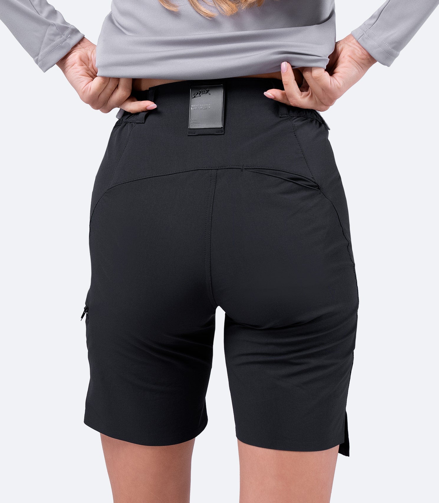 Womens Black Deck Shorts