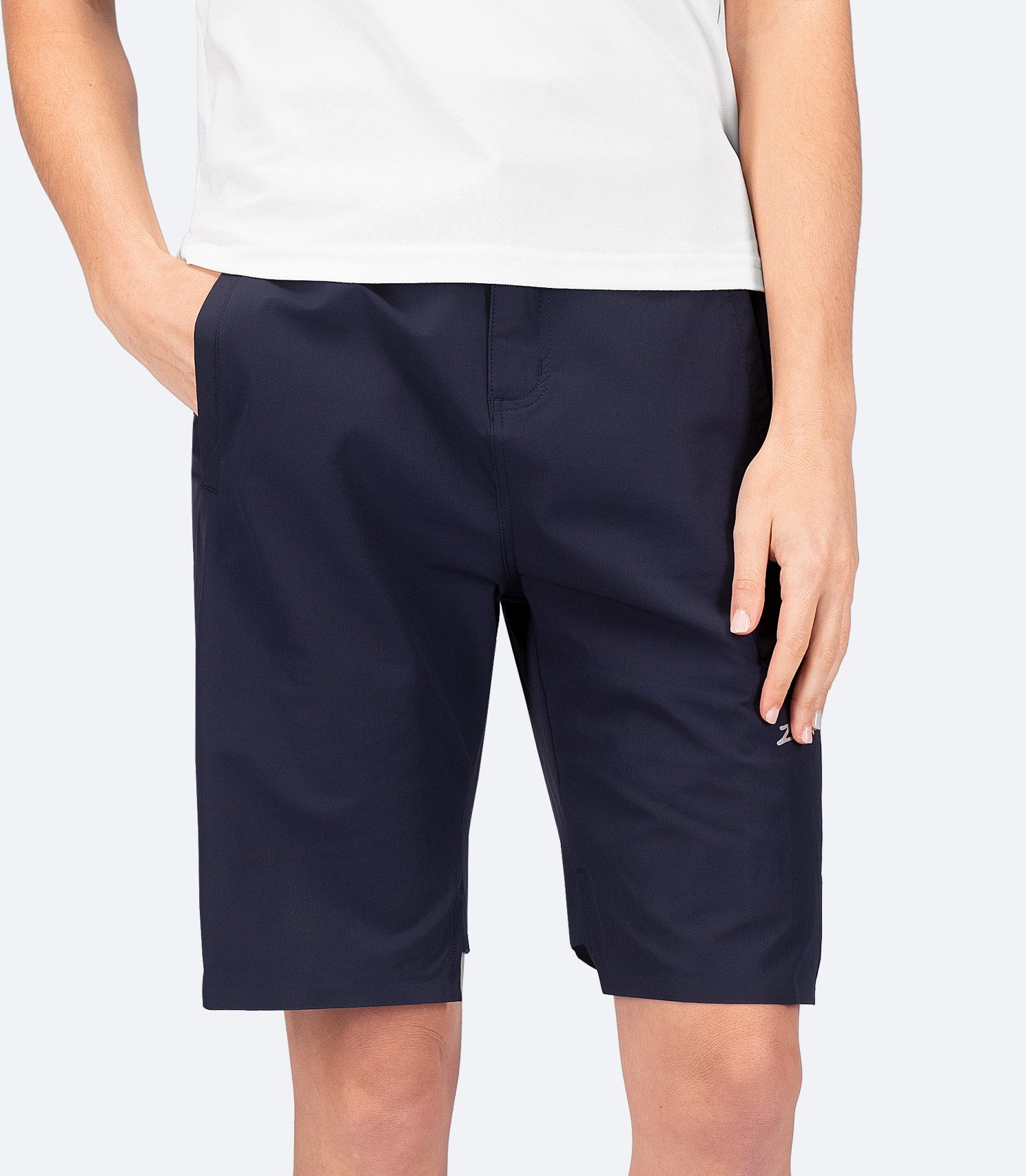 Womens Navy Deck Shorts