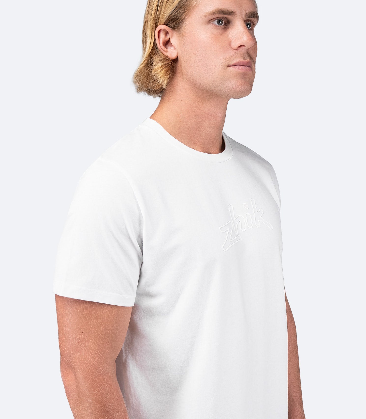 Mens Zhik Logo Cotton T-Shirt - White