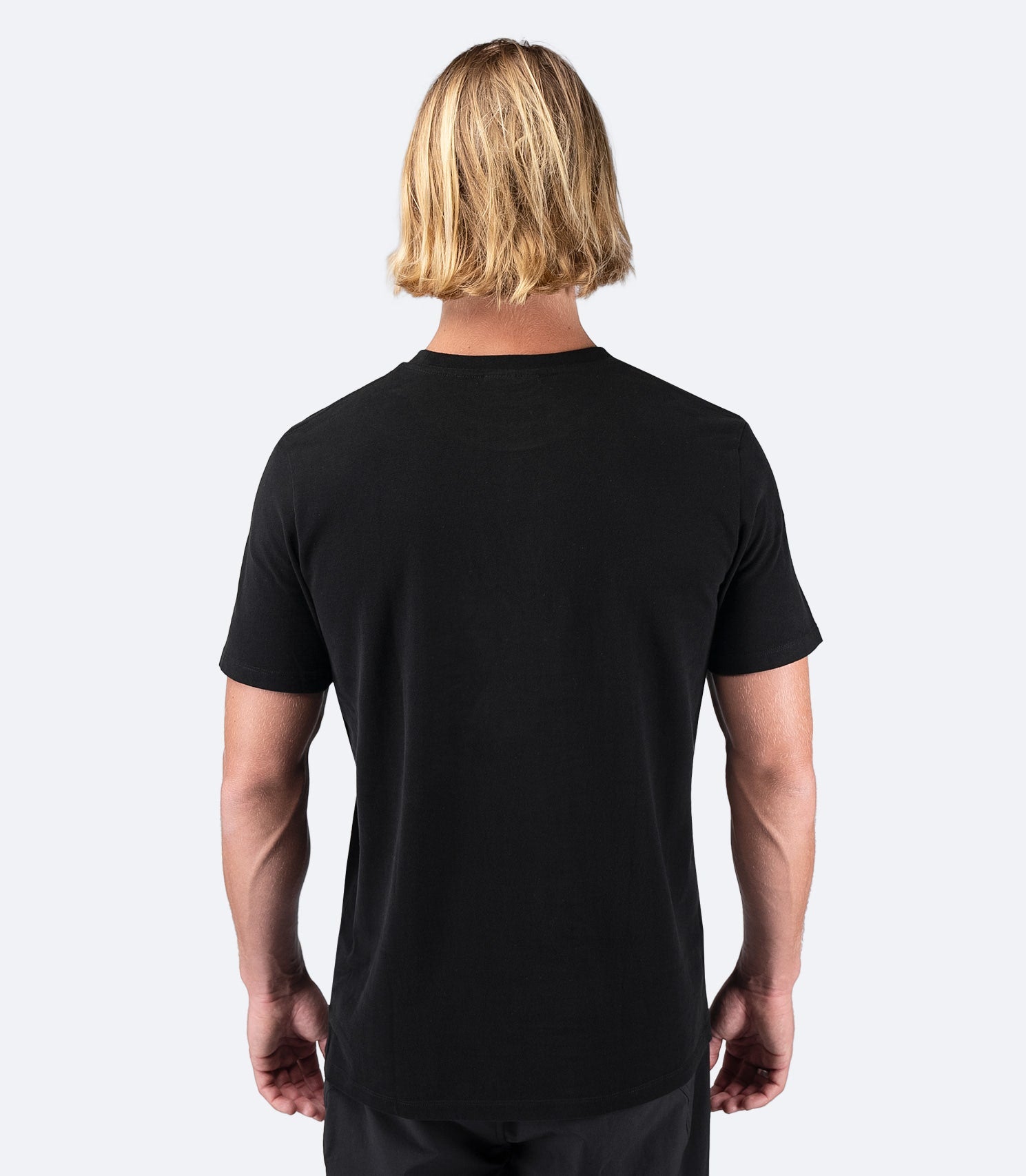 Mens Zhik Block Logo Cotton T-Shirt - Black