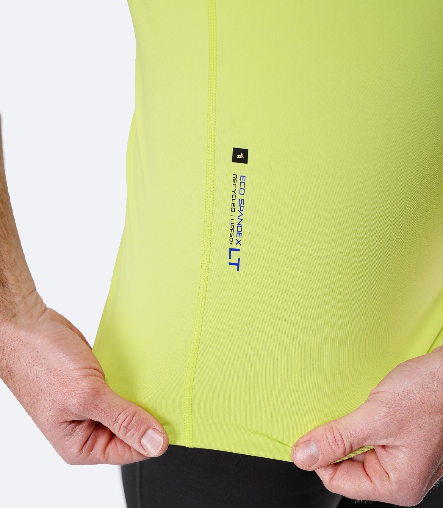 Mens Eco Spandex LT Race Singlet - Lime