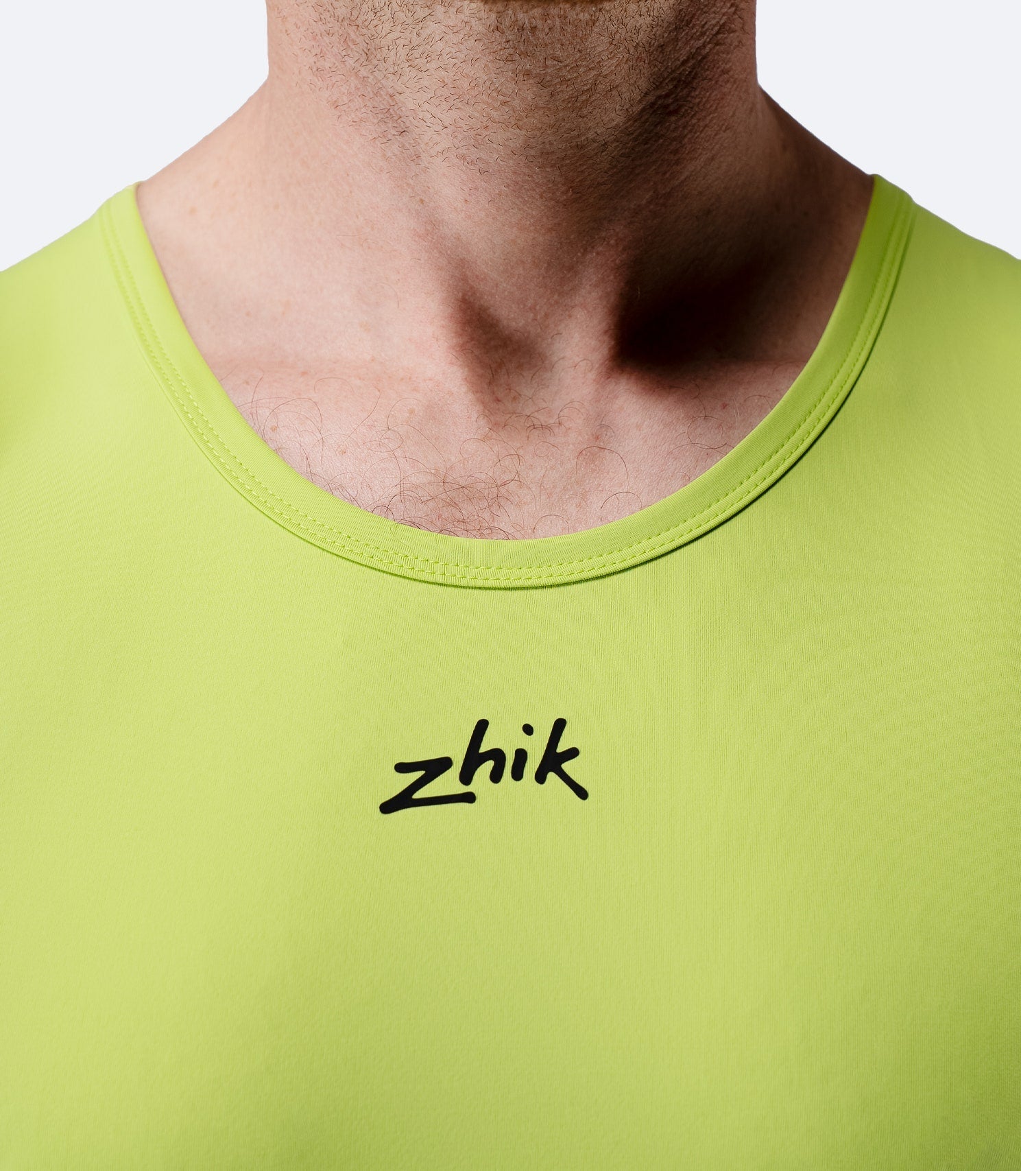 Mens Eco Spandex LT Race Singlet - Lime