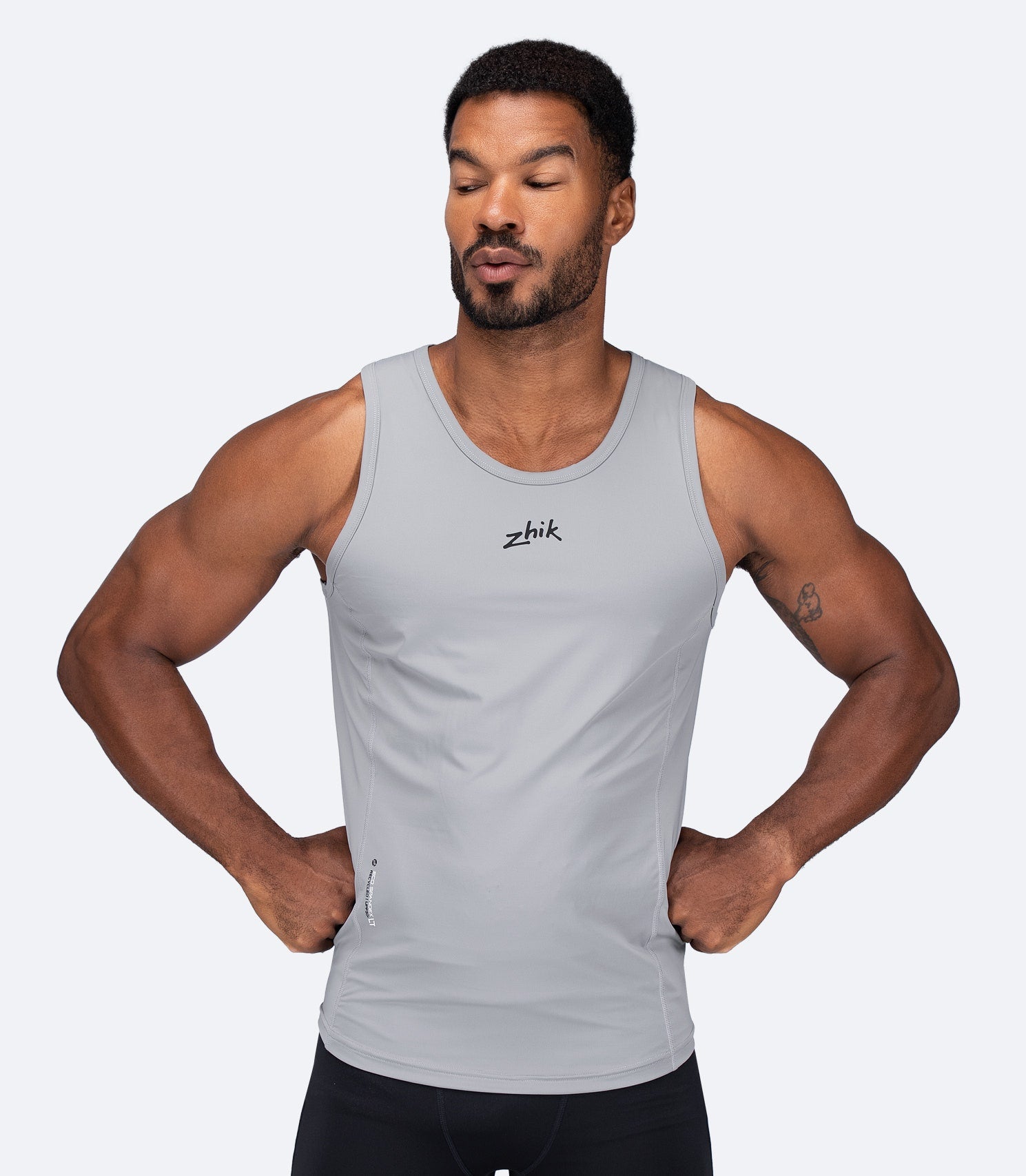 Mens Eco Spandex LT Race Singlet - Platinum