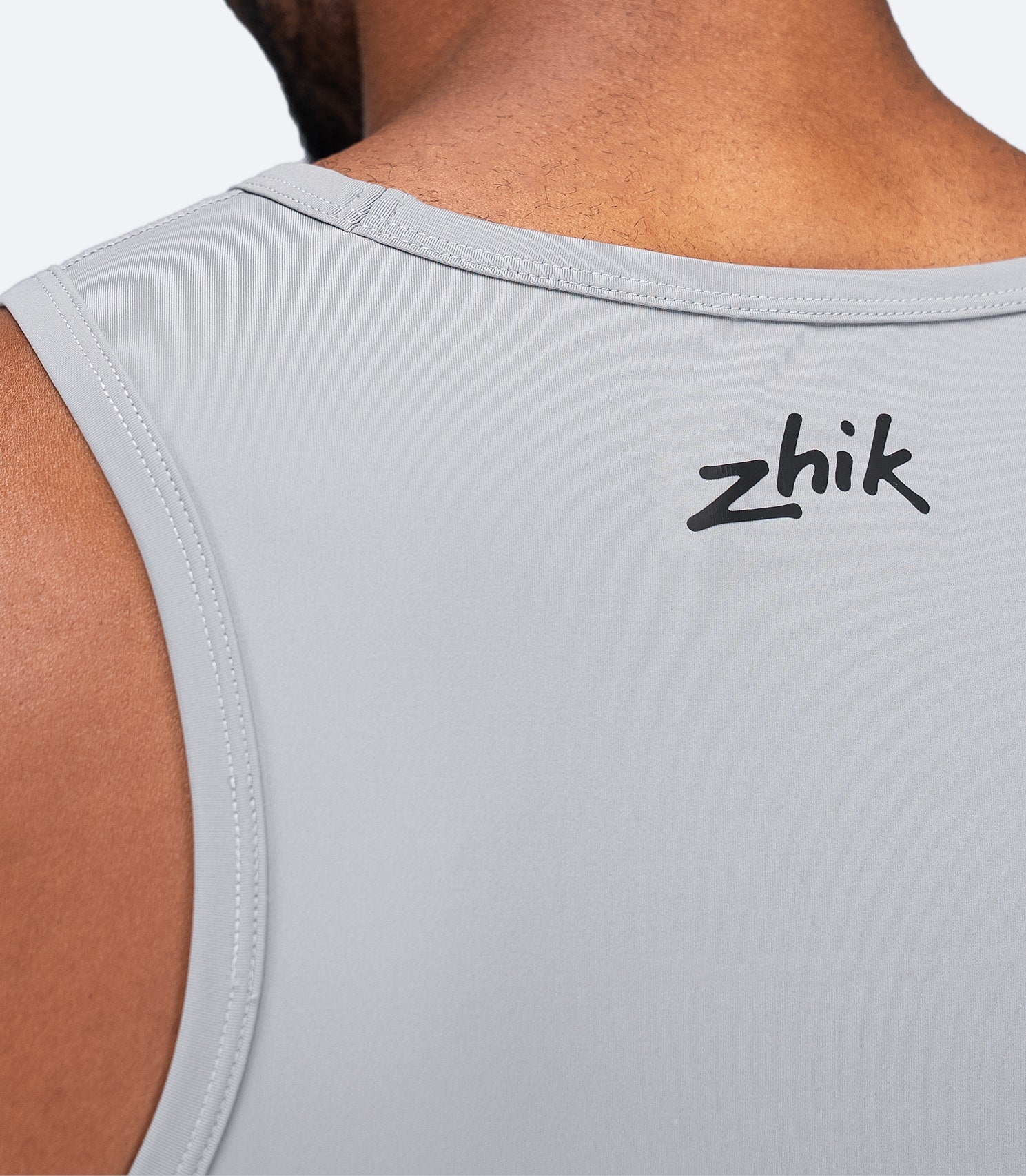 Mens Eco Spandex LT Race Singlet - Platinum