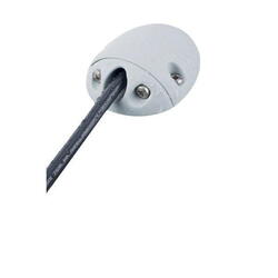 90° kabel gennemføring hvid nylon 2-8mm kabel