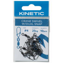 Kinetic crane svirvel med hægte str. #8 10stk
