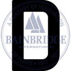 Bainbridge Sail Letters 230mm Black D