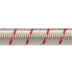 Robline elastik snor 7mm hvid/rød 200m