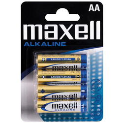 Maxell alkaline aa / lr6 batterier - 4stk