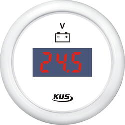 Kus digital voltmeter 9-32v, hvid, 12/24v
