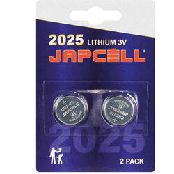 Japcell cr2025 3v lithium batteri 2 stk
