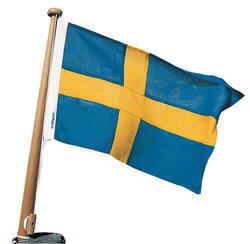 Adela bådflag bomuld sverige , 90x56 cm