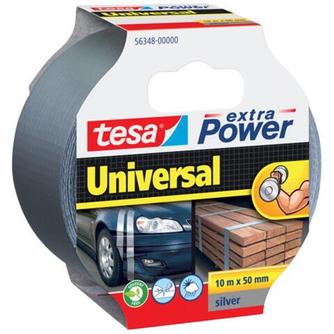 Tesa universaltape 10mx48mm sølv