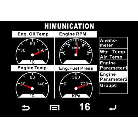 HIMUNICATION HM-TS18S VHF Radio Klasse DSC-D m. GPS, AIS-Modtager, NMEA2000 og Mutifunktions Touch-Display