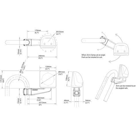 ScanPod SPR‐1i‐AM Arm Pod for 1 x standard size instrument