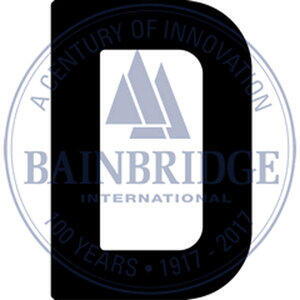 Bainbridge Sail Letters 230mm Black D