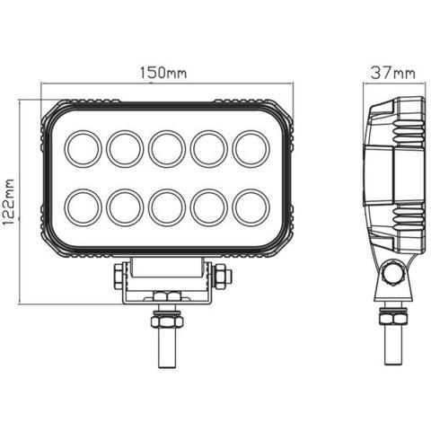 1852 LED dækslys 10-30V DC, 1715-5717 lm