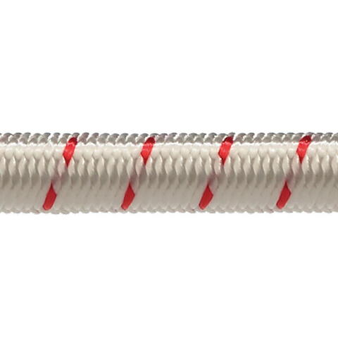 Robline elastik snor 3mm hvid/rød 250m