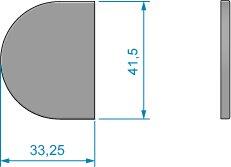 Roca cover til hængsel 66,25x41,5mm