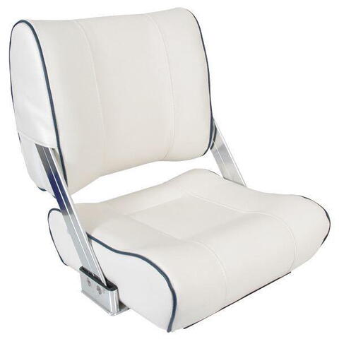Esm styrestol st45 lux hvid med blå bredde 42cm