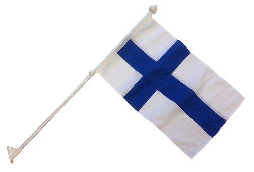 Adela facadeflagsæt finland, flag 70 cm.