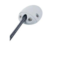 90° kabel gennemføring grå nylon 2-8mm kabel